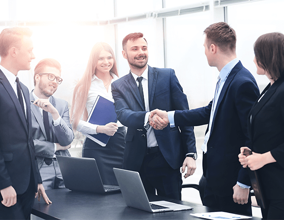 Six People In A Corporate Suit